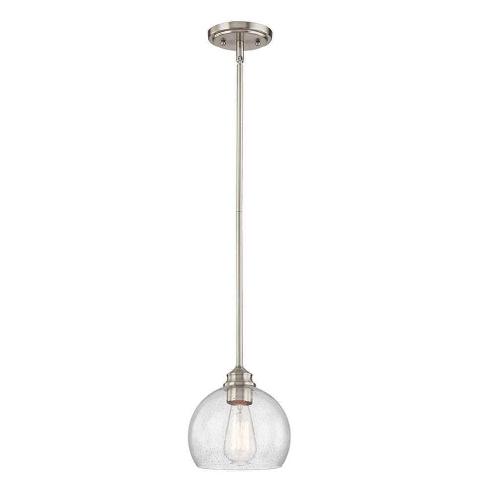 Nickel Kitchen Island Metal Dimmable Chandelier With Clear Shades