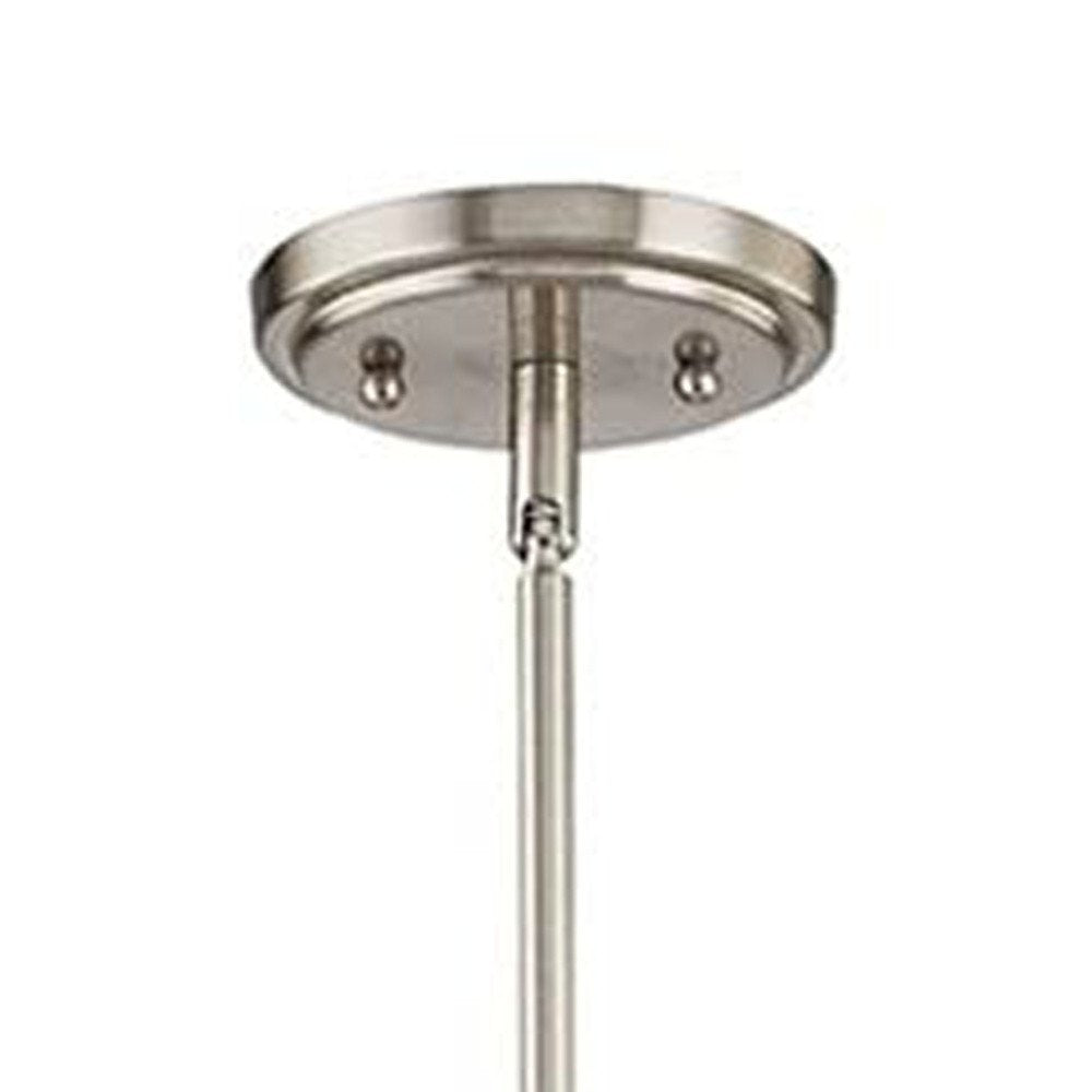 Nickel Kitchen Island Metal Dimmable Chandelier With Clear Shades