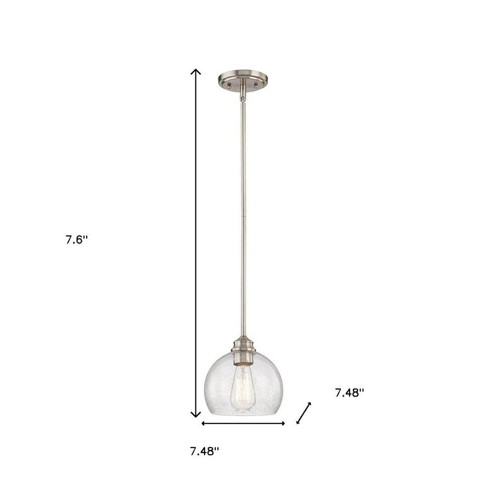 Nickel Kitchen Island Metal Dimmable Chandelier With Clear Shades