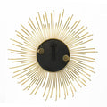 Set of Five Gold Sunburst Metal Framed Mirror Set on a white background