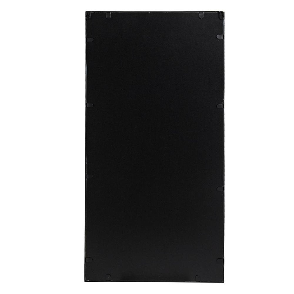 Set of Three Black Iron Framed Accent Mirror on a white background