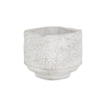 Gray Cement 106 Ounce Crackle Square Distressed Pot Planter