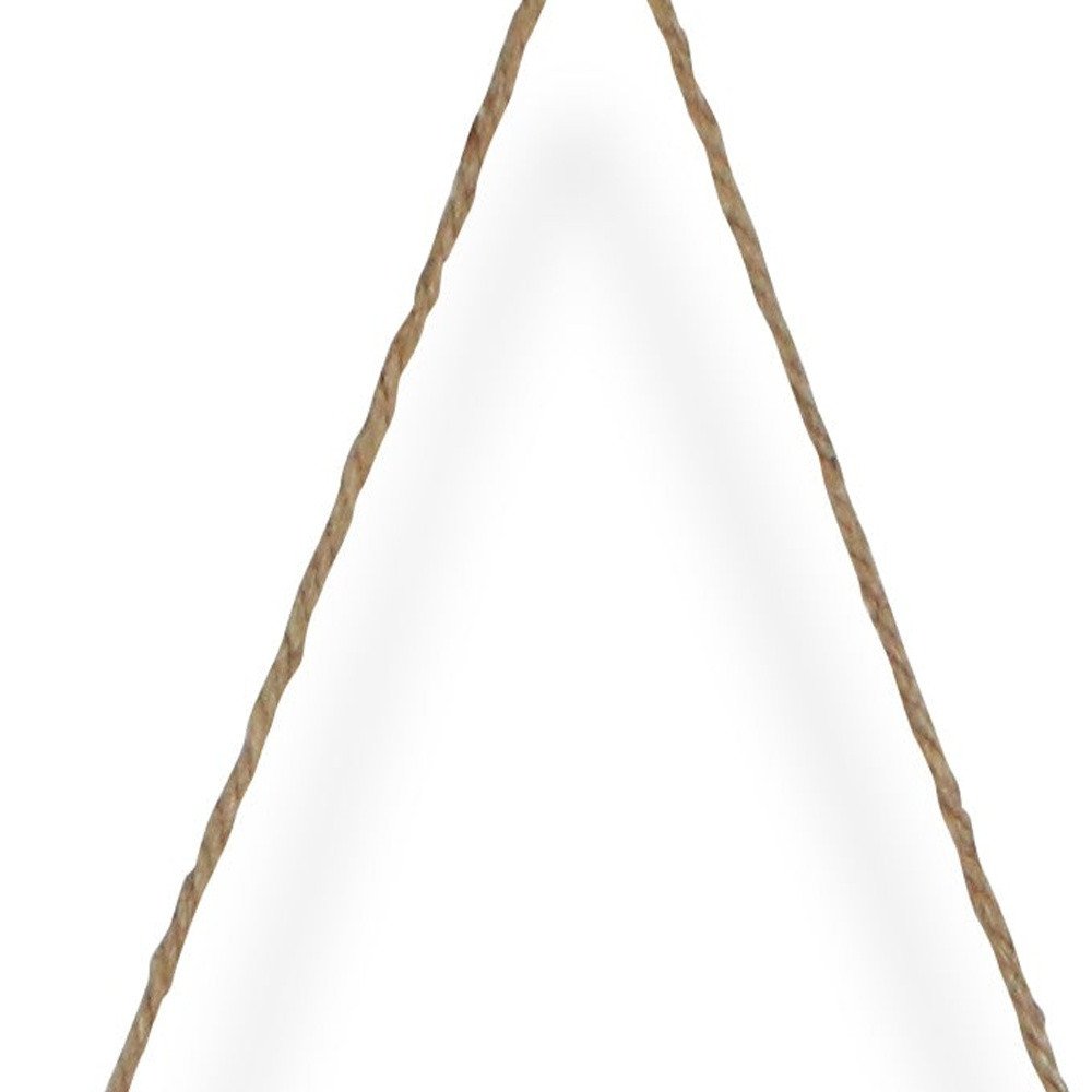 Silver Galvanized Metal Three Tier Hanging Planter on a white background
