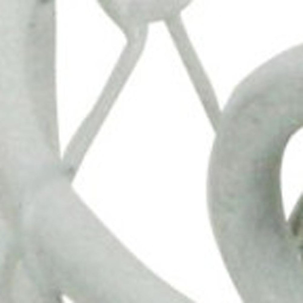 5" White Metal Tabletop Lantern Candle Holder
