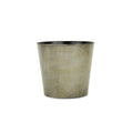 9" Gray Recycled Plastic Indoor Outdoor Round Pot Planter - SKU 488201 on a white background