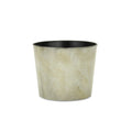 7" Gray Recycled Plastic Indoor Outdoor Round Pot Planter