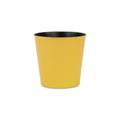 7" Yellow Recycled Plastic Indoor Outdoor Round Pot Planter