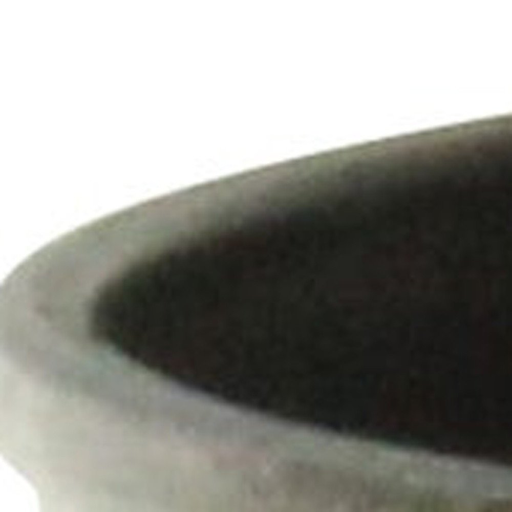 6" Gray Recycled Plastic Indoor Outdoor Round Pot Planter. Outdoor planter in gray plastic.