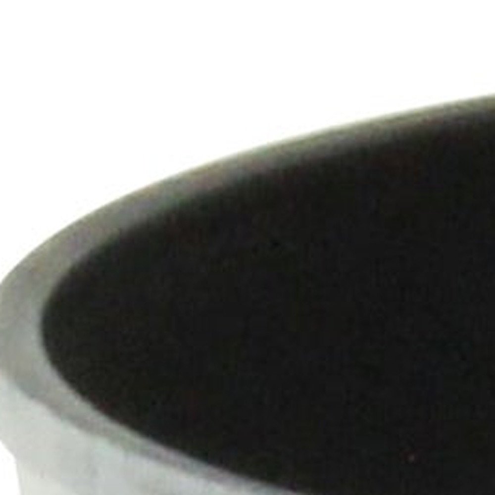 6" Silver Recycled Plastic Indoor Outdoor Round Pot Planter photographed against a dark studio background in silver.