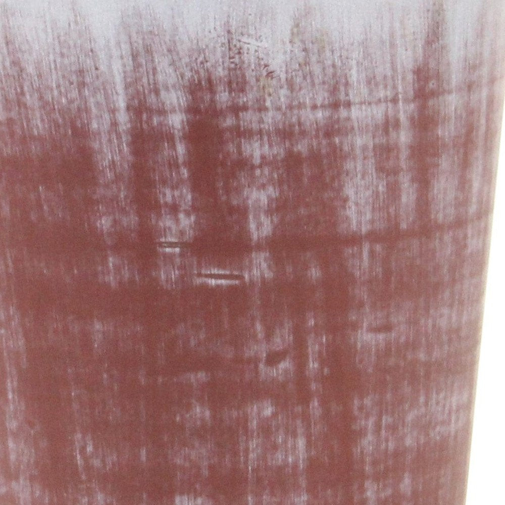 Close-up of 5" Brown and Ivory Textural Tone On Tone Recycled Plastic Indoor Outdoor Round Pot Planter showing the brown plastic texture.