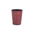 5" Red Recycled Plastic Indoor Outdoor Round Pot Planter