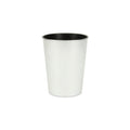 5" Silver Recycled Plastic Indoor Outdoor Round Pot Planter