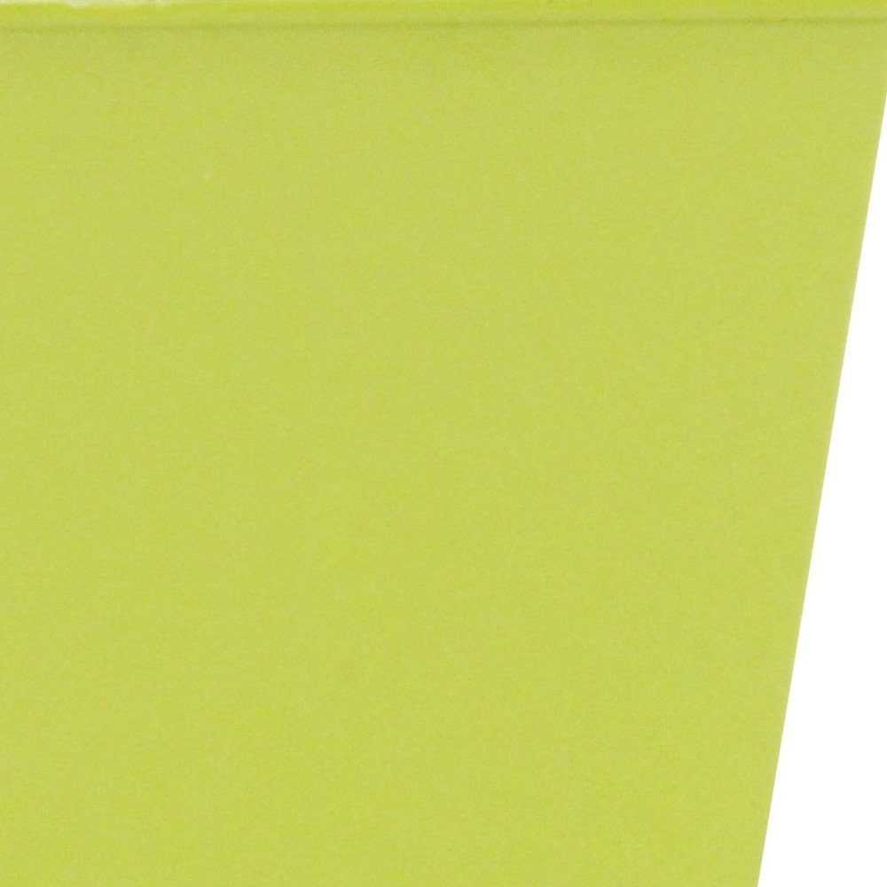 Close-up of 5" Lime Green Recycled Plastic Indoor Outdoor Square Pot Planter - 5" H x 5.25" W x 5.25" D showing the plastic texture.