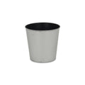 5" Silver Recycled Plastic Indoor Outdoor Round Pot Planter
