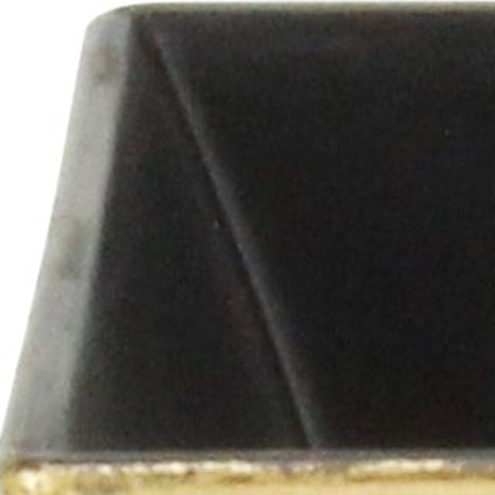 Close-up of 5" Gold Recycled Plastic Indoor Outdoor Square Pot Planter showing plastic detail.