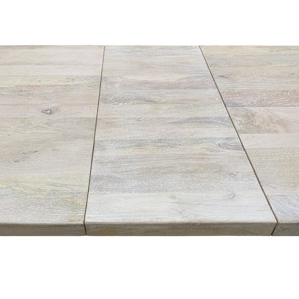 90" Light Brown Rectangular Solid Wood Butterfly Leaf Dining Table on a white background