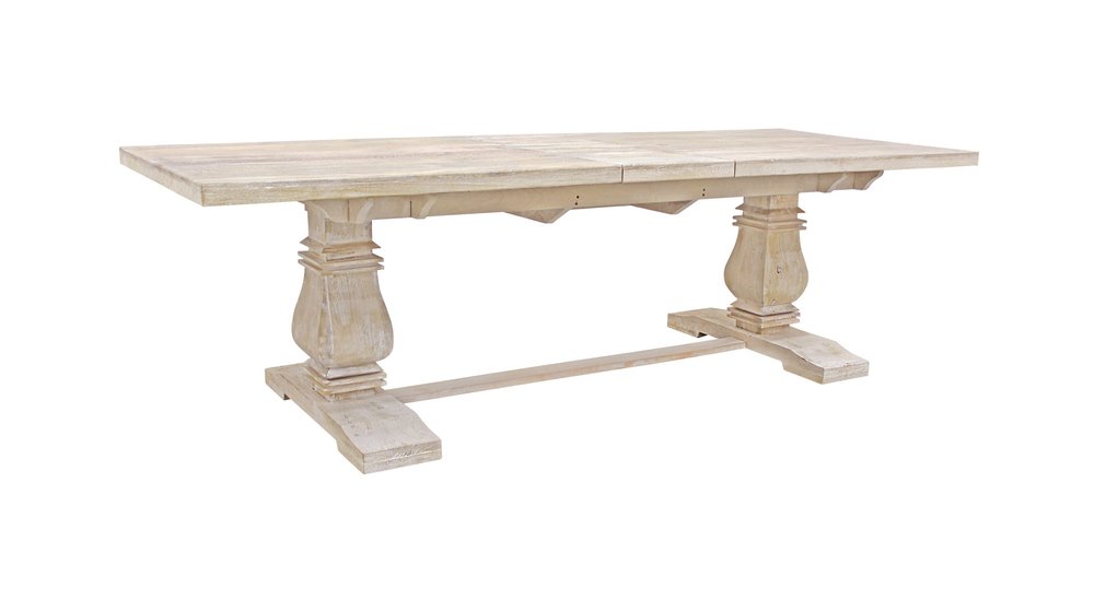 90" Light Brown Rectangular Solid Wood Butterfly Leaf Dining Table on a white background
