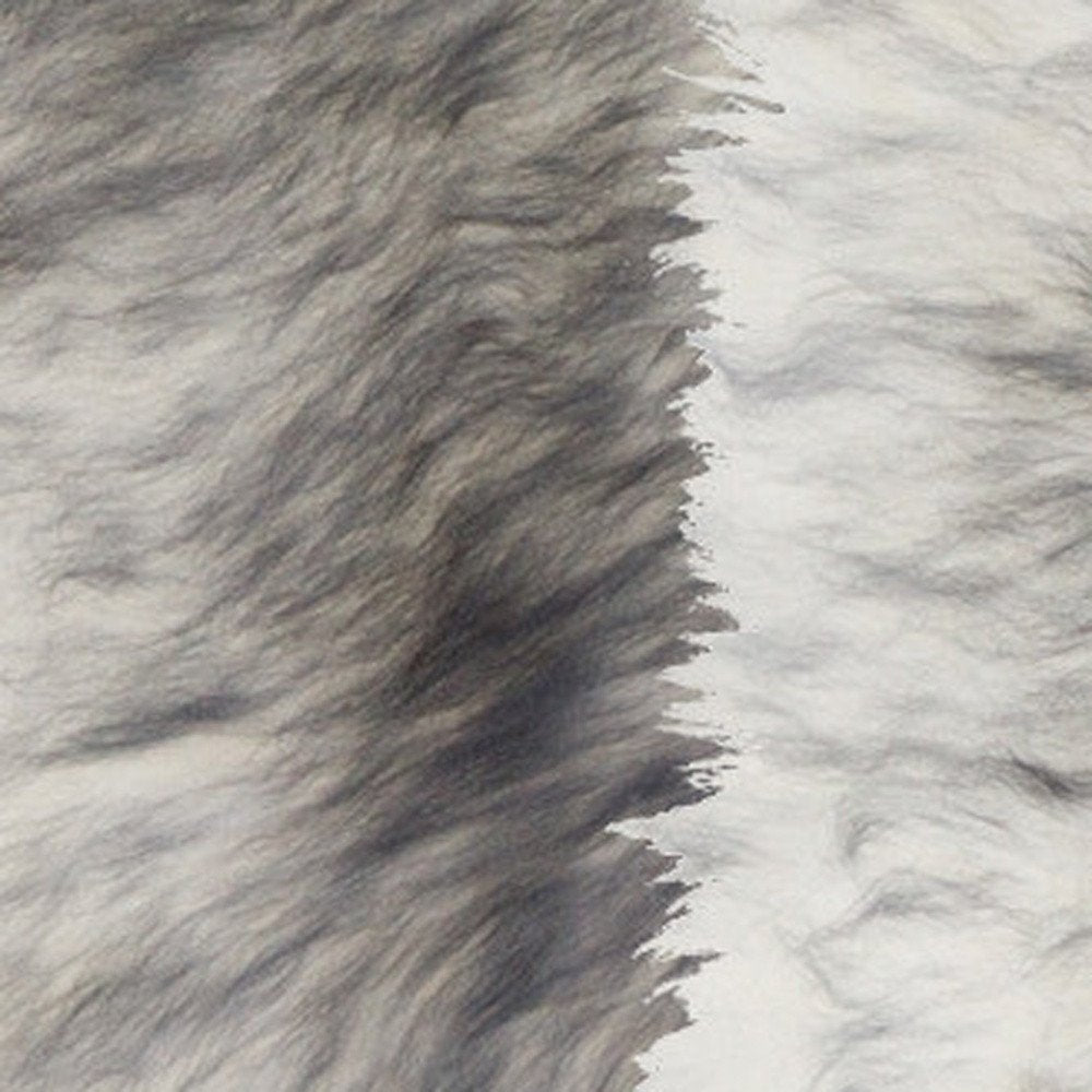Set Of Two 17" X 17" Gradient Grey Wool Chair Pads close-up detail