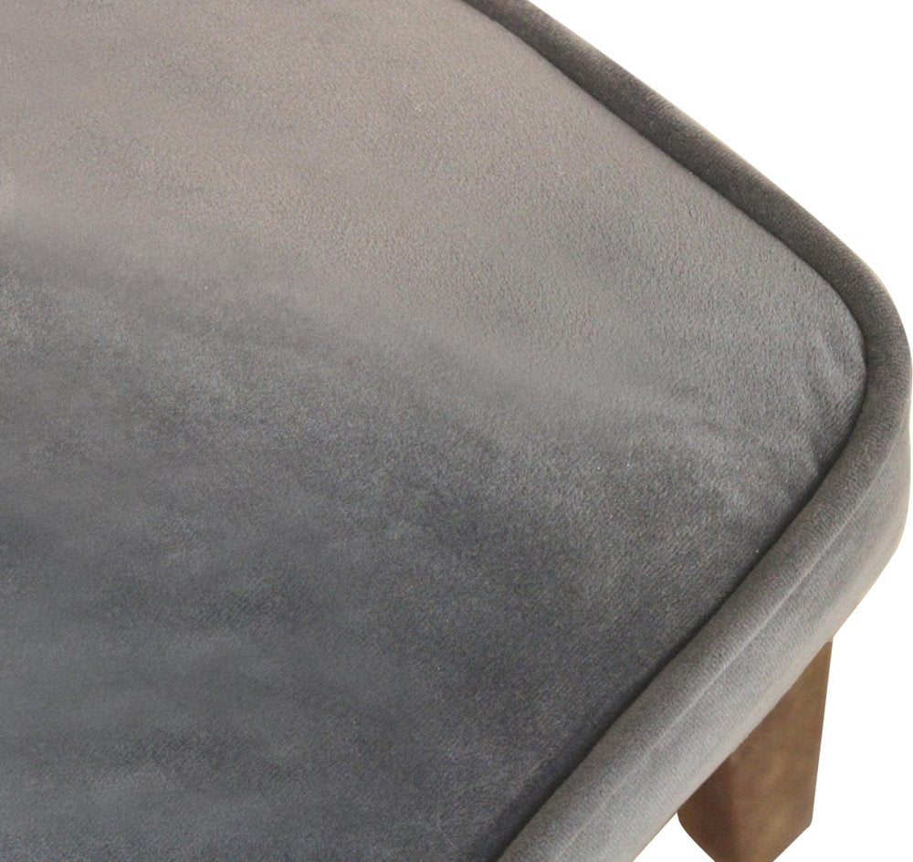 Seven Piece Gray and Black Round Solid Wood Dining Set with Six Chairs close-up detail