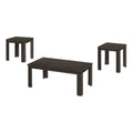 Set of Three 44" Oak Coffee Table on a white background