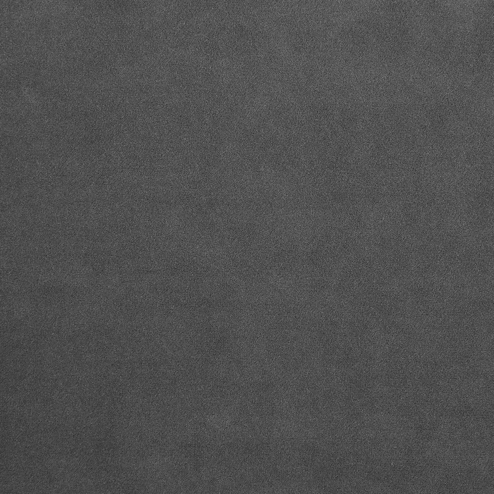 90" Gray Velvet Sofa With Silver Legs close-up detail