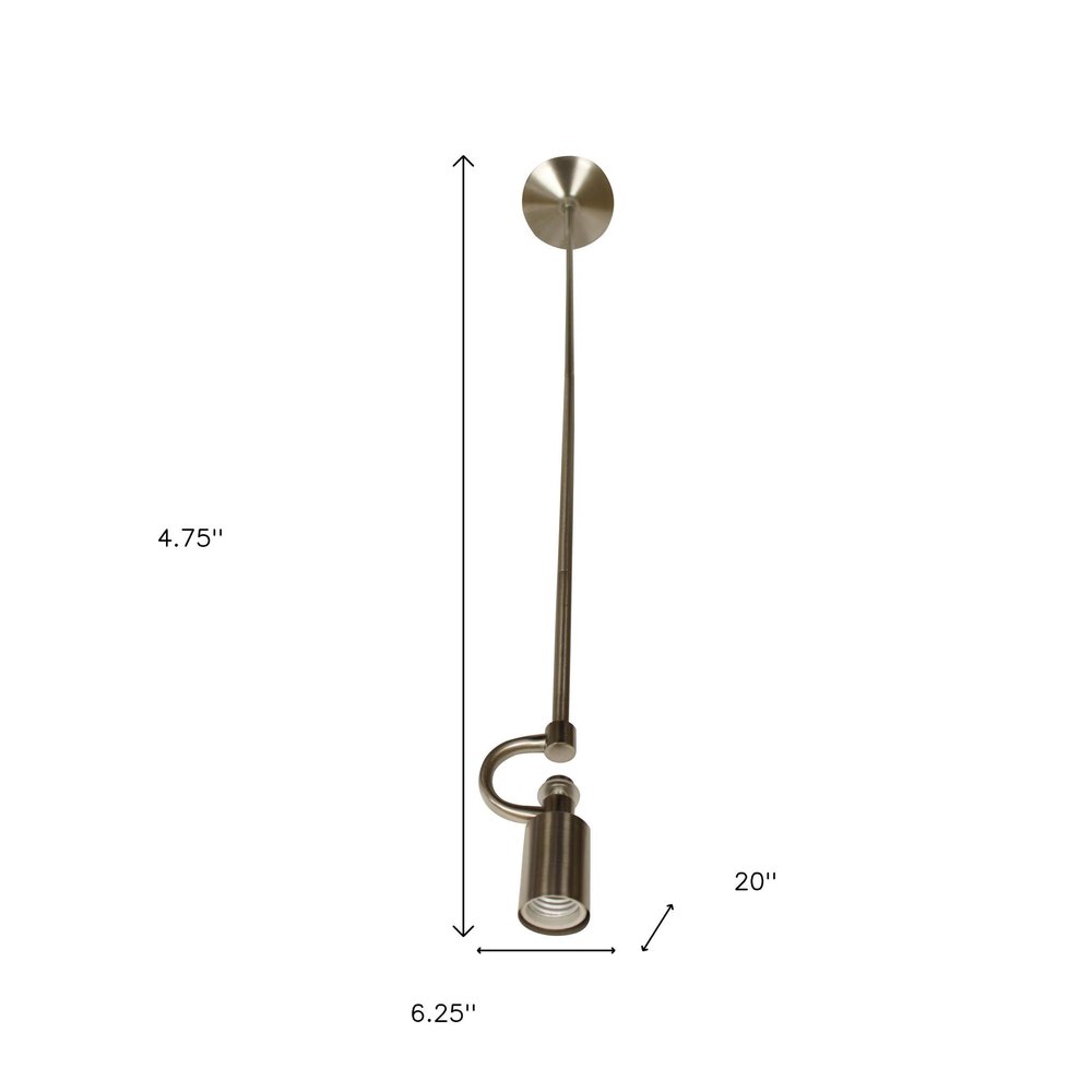 Nickel Bulb Metal Chandelier