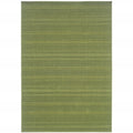 9' X 13' Green Stain Resistant Indoor Outdoor Area Rug on a white background