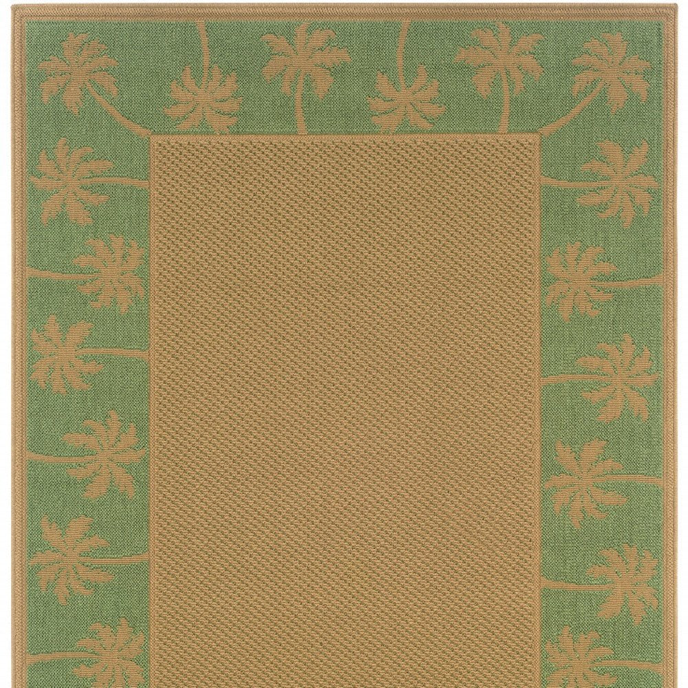 9' X 13' Beige Stain Resistant Indoor Outdoor Area Rug - SKU 507642