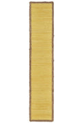 72" Yellow And Natural Cotton And Jute Table Runner on a white background