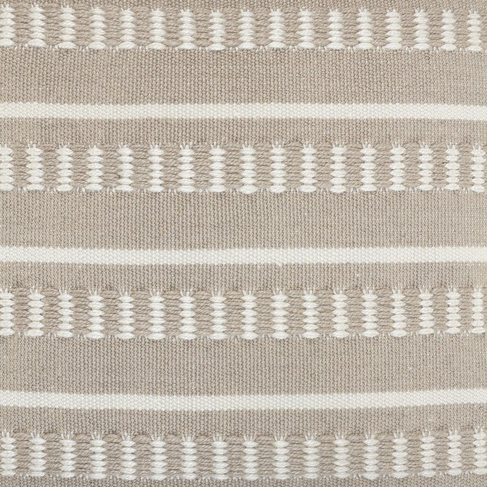 24" X 24" Tan Zippered Coastal Indoor Outdoor Throw Pillow close-up highlighting the tan fabric surface.