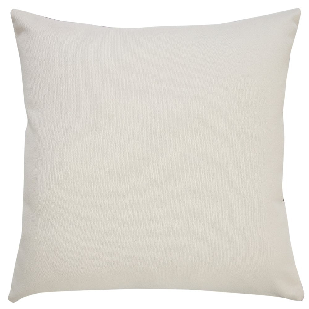 20" X 20" Black Zippered Southwestern Indoor Outdoor Throw Pillow. Outdoor pillow isolated on a plain white background.