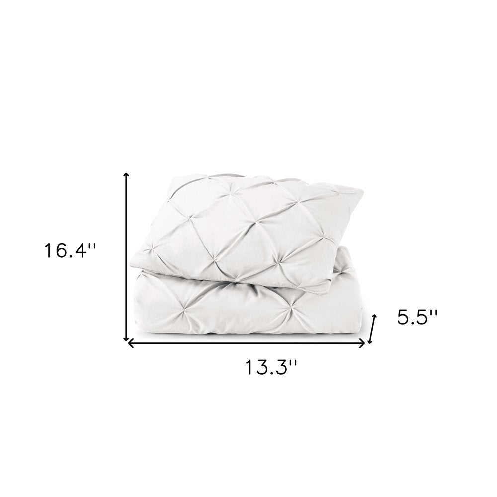 White Queen Microfiber Washable Microfiber Down Alternative Comforter - 16.40" H x 13.30" W x 5.50" D