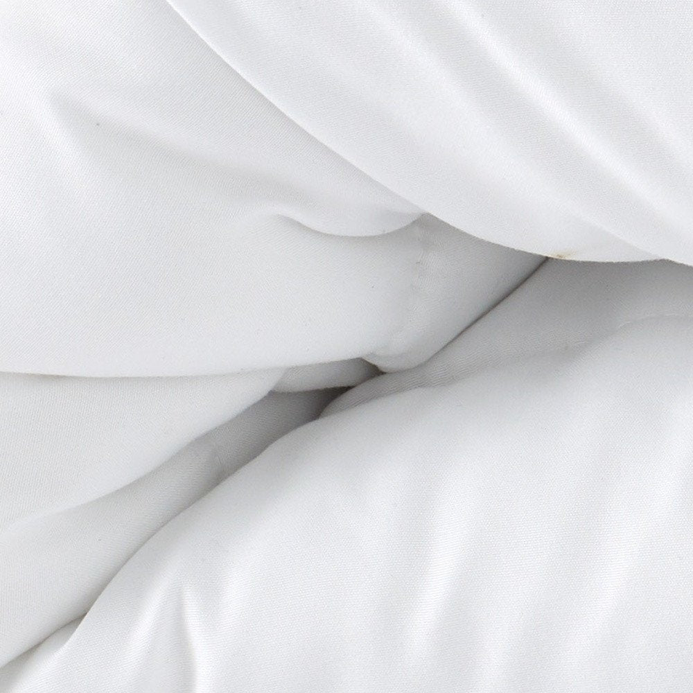 White Queen Microfiber Washable Microfiber Down Alternative Comforter - 16.00" H x 12.00" W x 6.00" D on a white background