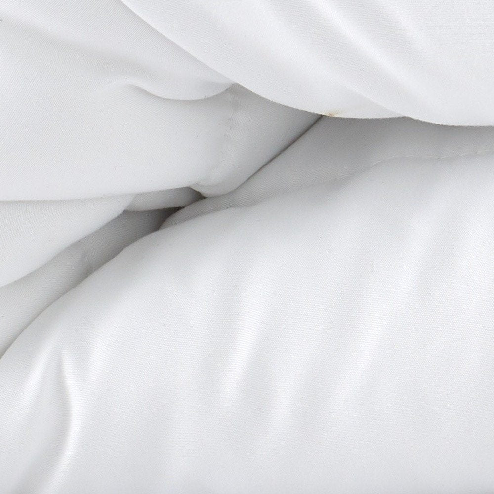 White Queen Microfiber Washable Microfiber Down Alternative Comforter - 16.00" H x 12.00" W x 6.00" D on a white background