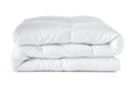 White Twin Microfiber Washable Microfiber Down Alternative Comforter - 90.00" H x 68.00" W x 5.00" D on a white background