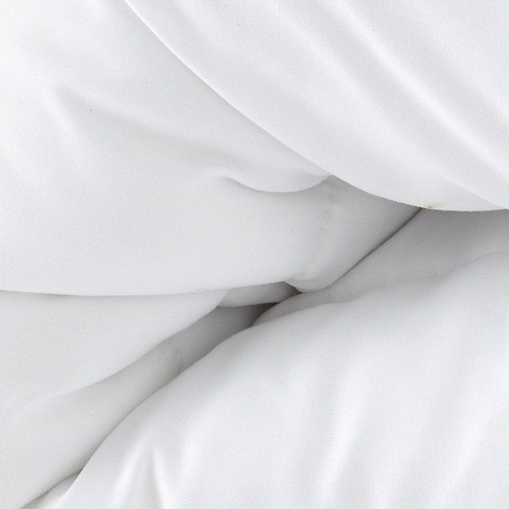 White Twin Microfiber Washable Microfiber Down Alternative Comforter - 90.00" H x 68.00" W x 5.00" D