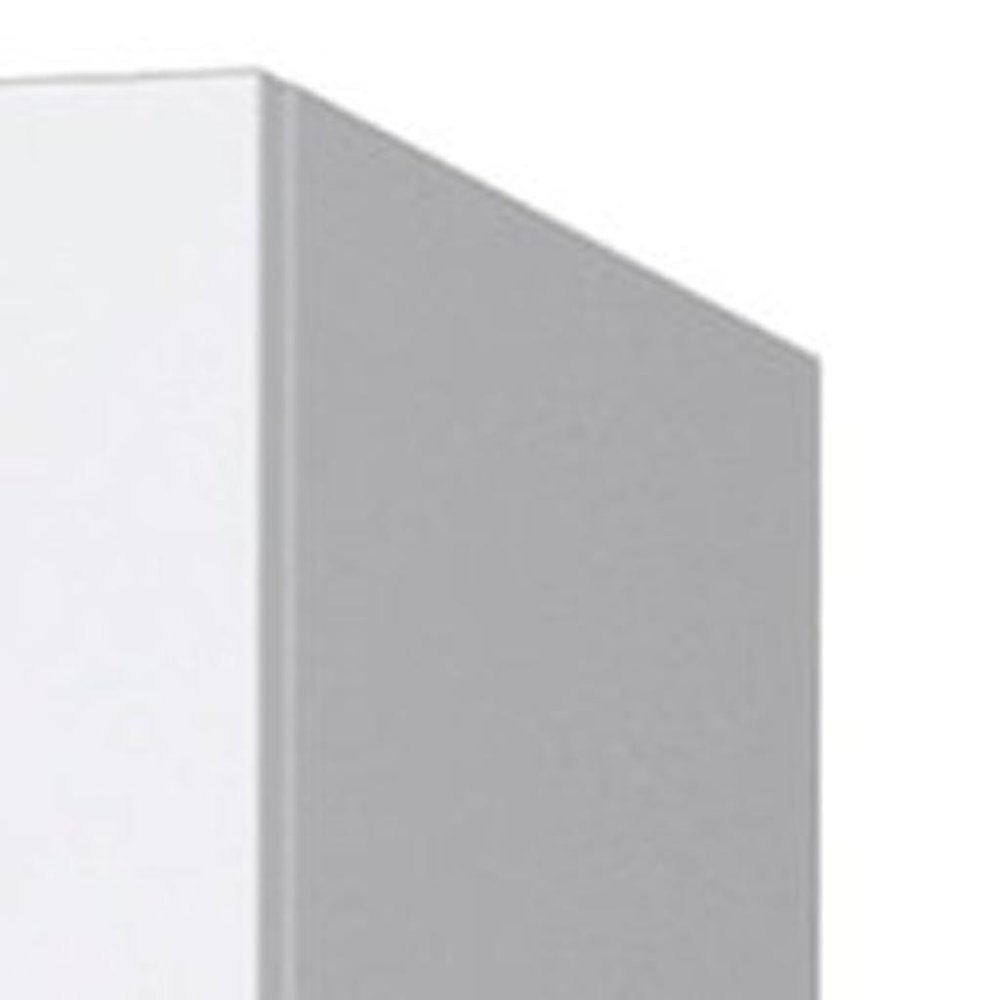 26" White Accent Cabinet With One Shelf. Bathroom vanity isolated on a plain white background, in a white finish.