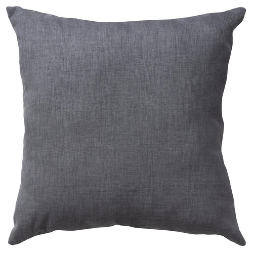 A square granite gray throw pillow with a textured fabric finish on a white background.