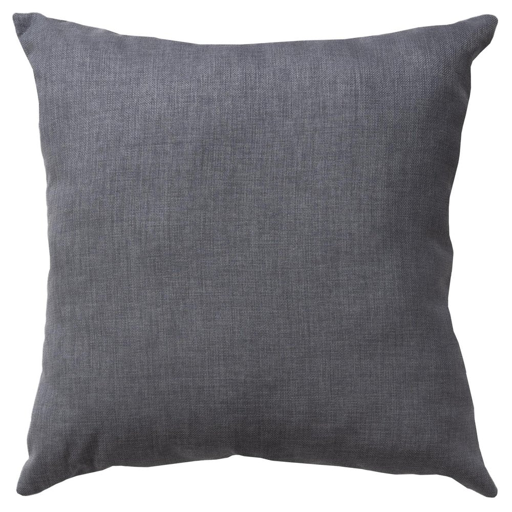 22" Granite Gray Indoor Outdoor Throw Pillow. Outdoor pillow isolated on a plain white background, showing its gray color.