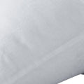 Set of Two White Linen King Pillowcases on a white background