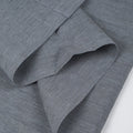 Slate Gray Linen King Flat Sheet close-up detail