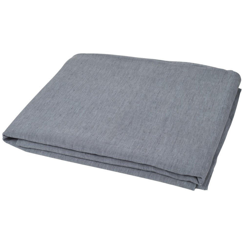Slate Gray Linen King Flat Sheet