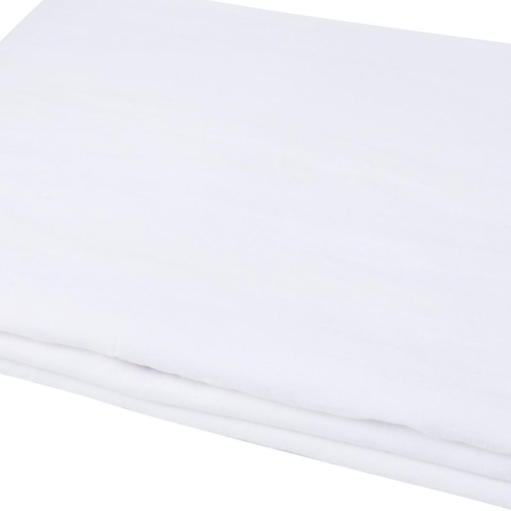 Slate Gray Linen Full Double Flat Sheet on a white background