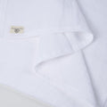 White Linen King Flat Sheet on a white background
