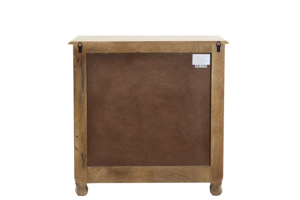 30" White Solid Wood Distressed Three Drawer Nightstand. Nightstands & bedside table isolated on a plain white background, showing a wood surface.