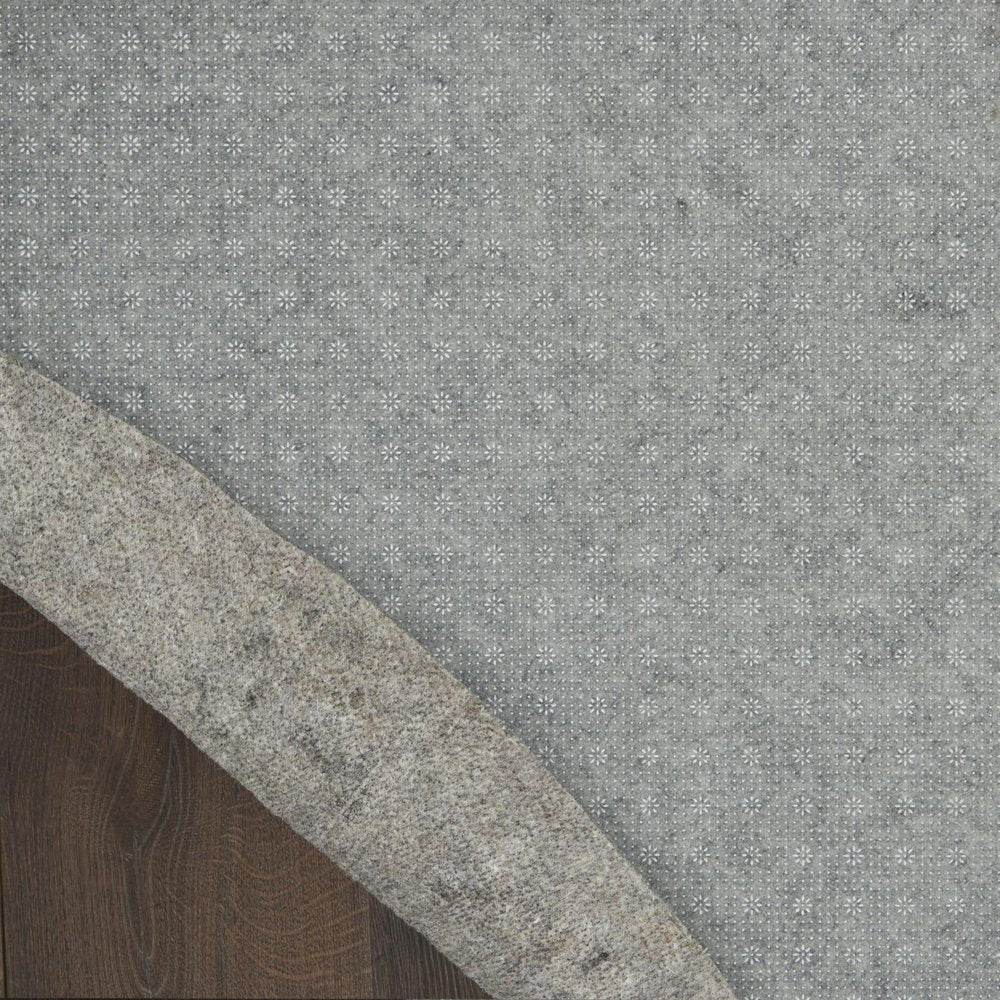 8' Round Gray Non Slip Rug Pad