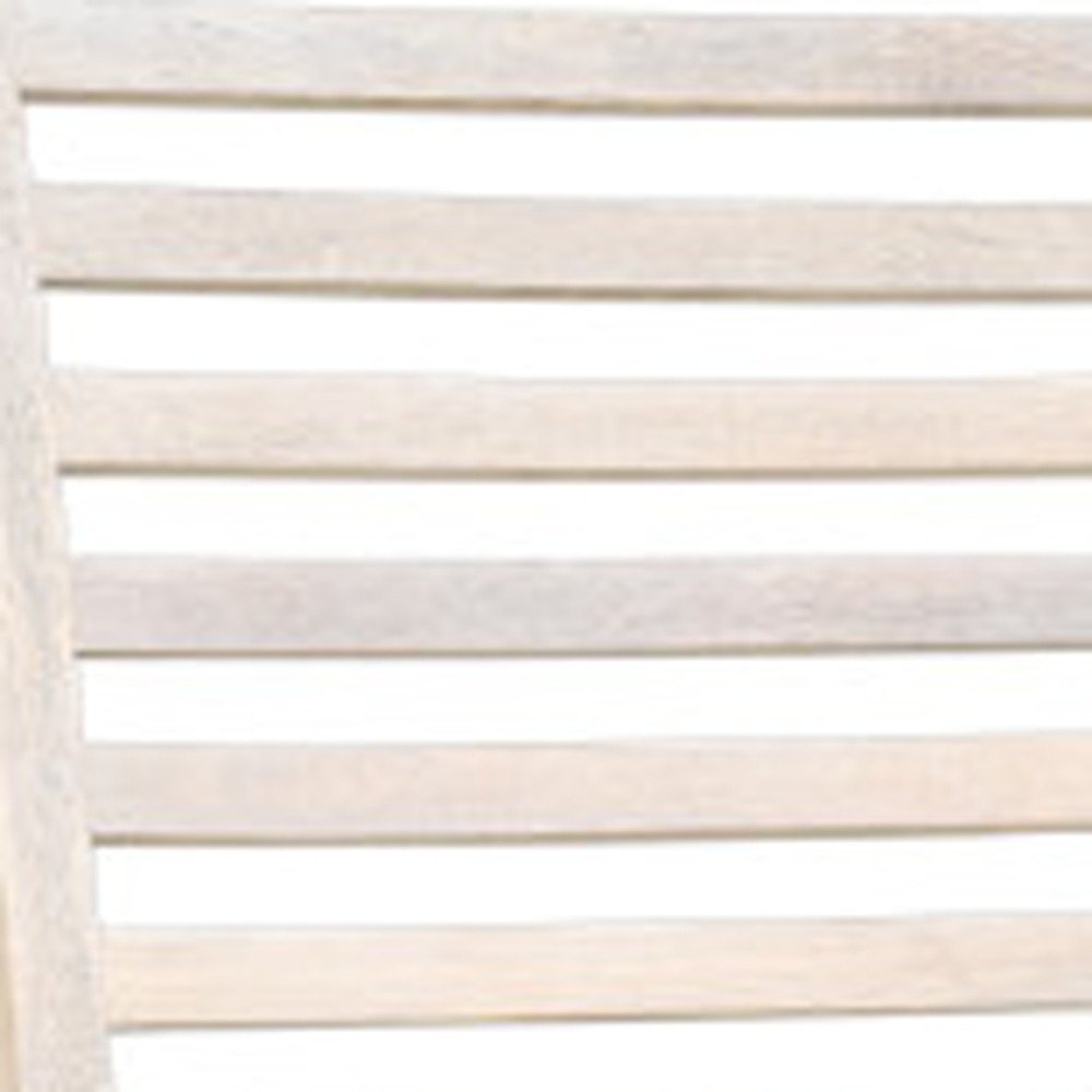 Set of Two White Wood Ladder Back Dining Side Chairs - SKU 522059 on a white background