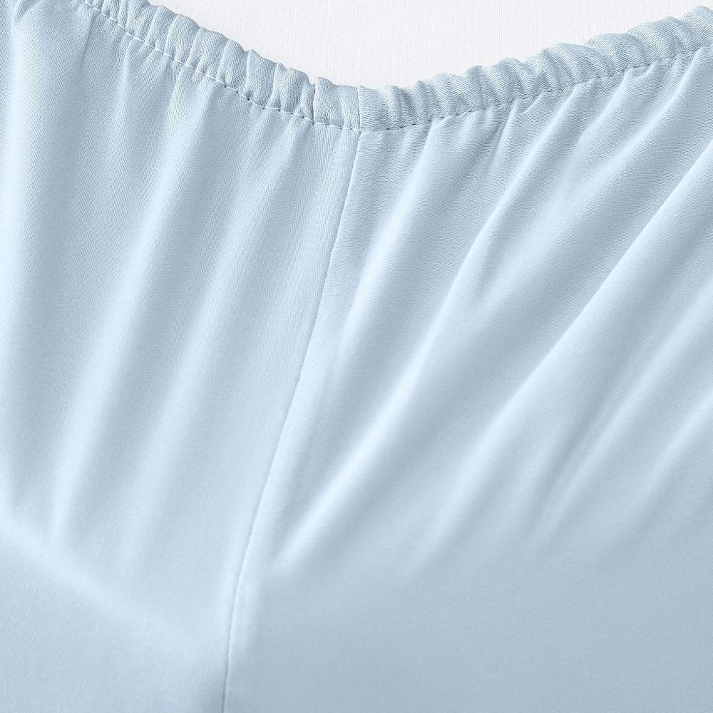 Six Piece Powder Blue Tencel Lyocell Queen Sheet Set