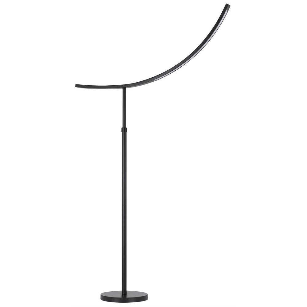 74" Bronze Adjustable Led Traditional Shaped Floor Lamp on a white background