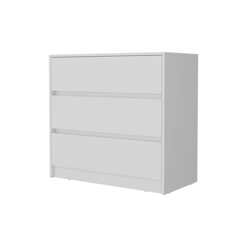 Two Piece White Bedroom Set - 31.5" H x 33.46" W x 16.54" D